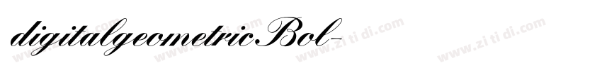 digitalgeometric Bol字体转换